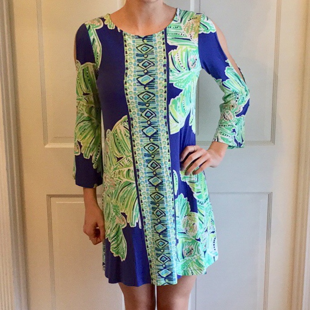 LILLY PULITZER COLD SHOULDER 3/4 LENGTH SLEEVE